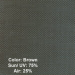 Sample Screen Color Brown - UV 75% - Air 25%