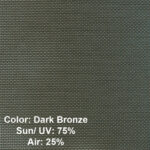 Sample Screen Color Dark Bronze - UV 75% - Air 25%