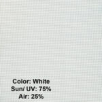 Sample Screen Color White - UV 75% - Air 25%