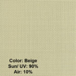 Sample Screen Color Beige - UV 90% - Air 10%