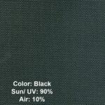 Sample Screen Color Black - UV 90% - Air 10%