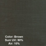 Sample Screen Color Brown - UV 90% - Air 10%