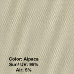 Sample Screen Color Alpaca - UV 95% - Air 5%