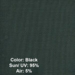 Sample Screen Color Black - UV 95% - Air 5%
