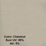Sample Screen Color Chestnut - UV 95% - Air 5%