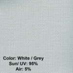 Screen Color White / Grey - UV 95% - Air 5%